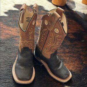Kids Western Cowboy Boots - Black and Brown